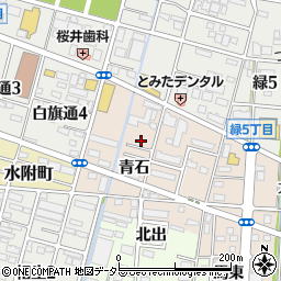 愛知県一宮市浅野青石47-3周辺の地図