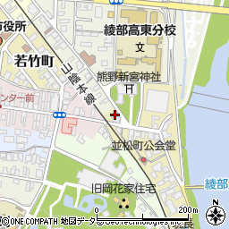 京都府綾部市並松町下番取周辺の地図