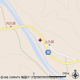 京都府南丹市美山町内久保下カルノ周辺の地図