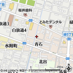 愛知県一宮市浅野青石47-7周辺の地図