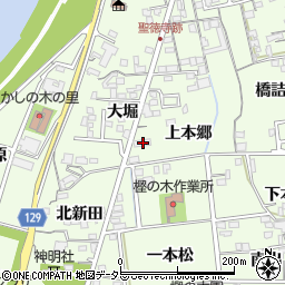 愛知県一宮市冨田上本郷364周辺の地図