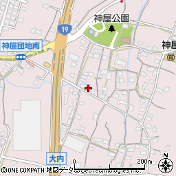 愛知県春日井市神屋町1708周辺の地図