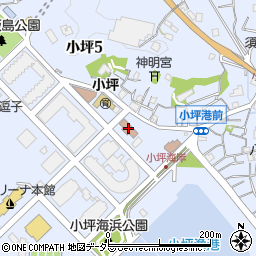 小坪小学校区コミュニティセンター周辺の地図