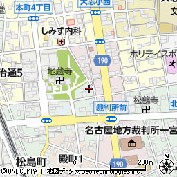 愛知県一宮市北園通2丁目22周辺の地図