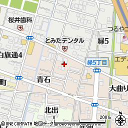 愛知県一宮市浅野青石21周辺の地図