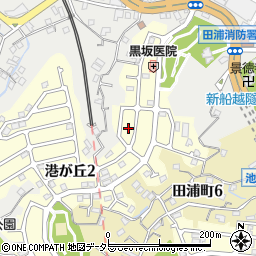 神奈川県横須賀市港が丘2丁目18周辺の地図