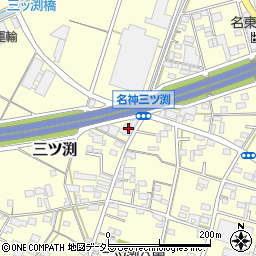 愛知県小牧市三ツ渕185周辺の地図
