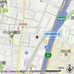愛知県小牧市村中250周辺の地図