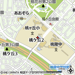愛知県小牧市桃ケ丘周辺の地図