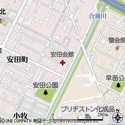 安田会館周辺の地図