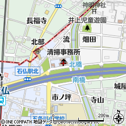 愛知県岩倉市石仏町稲葉周辺の地図