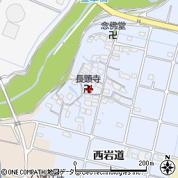 岐阜県養老町（養老郡）西岩道周辺の地図
