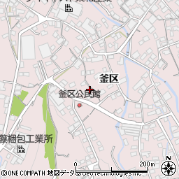 岐阜県多治見市笠原町（釜区）周辺の地図