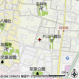 愛知県小牧市村中166周辺の地図