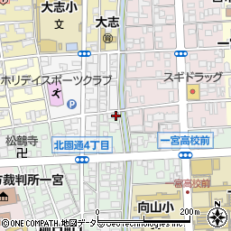 愛知県一宮市北園通4丁目29周辺の地図
