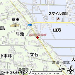 冨田保育園東周辺の地図
