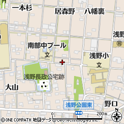 愛知県一宮市浅野周辺の地図