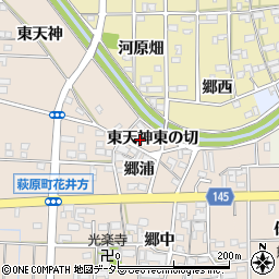 愛知県一宮市萩原町花井方東天神東の切10周辺の地図