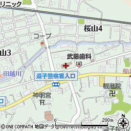 神奈川県　警察署逗子警察署周辺の地図