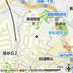 神奈川県横須賀市港が丘2丁目16周辺の地図