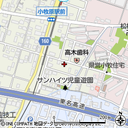 小牧東田中郵便局 ＡＴＭ周辺の地図