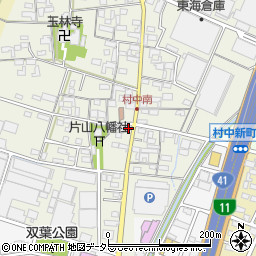 愛知県小牧市村中214周辺の地図