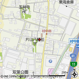 愛知県小牧市村中213周辺の地図