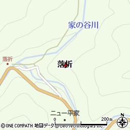鳥取県八頭郡若桜町落折周辺の地図
