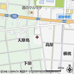 愛知県一宮市千秋町佐野高屋7周辺の地図