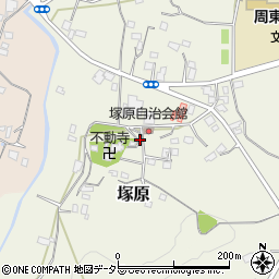 千葉県君津市塚原周辺の地図