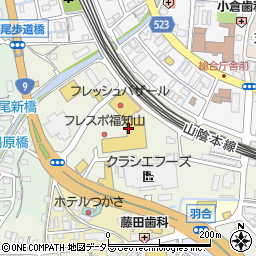 バースデイフレスポ福知山店周辺の地図