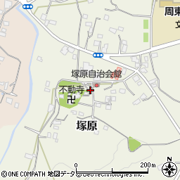 千葉県君津市塚原周辺の地図