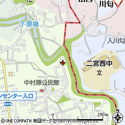 中村原第五公園周辺の地図