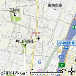愛知県小牧市村中371周辺の地図