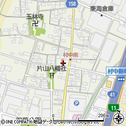愛知県小牧市村中388周辺の地図