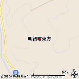 岐阜県恵那市明智町東方周辺の地図