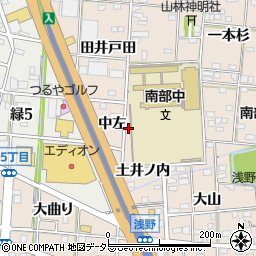 愛知県一宮市浅野土井ノ内84周辺の地図