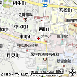 アクサ生命保険株式会社　綾部分室周辺の地図