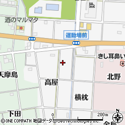 愛知県一宮市千秋町佐野高屋22周辺の地図