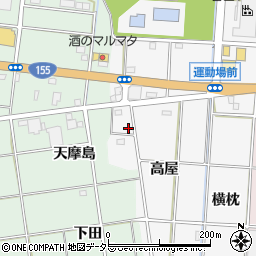 愛知県一宮市千秋町佐野高屋5周辺の地図