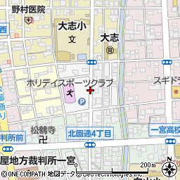 愛知県一宮市川田町周辺の地図