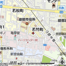 京都府綾部市若竹町35-2周辺の地図