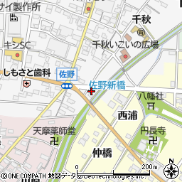 千秋機料商店周辺の地図