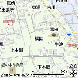 愛知県一宮市冨田橋詰周辺の地図