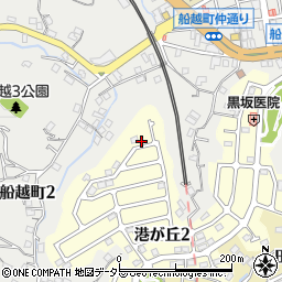 神奈川県横須賀市港が丘2丁目2周辺の地図