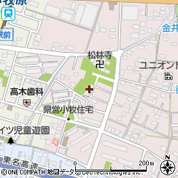 愛知県小牧市東田中809周辺の地図