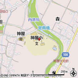 愛知県春日井市神屋町860周辺の地図