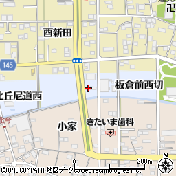 愛知県一宮市西五城板倉前西切3周辺の地図