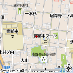愛知県一宮市浅野長島周辺の地図