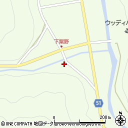 京都府船井郡京丹波町下粟野シヲタケ周辺の地図